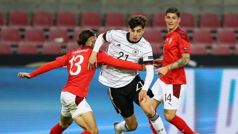 A scene from the last Germany-Switzerland match, played in October 2020(©Martin Rose/Getty Images)