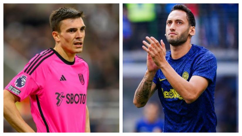 Palhinha and Calhanoglu(©AFP)