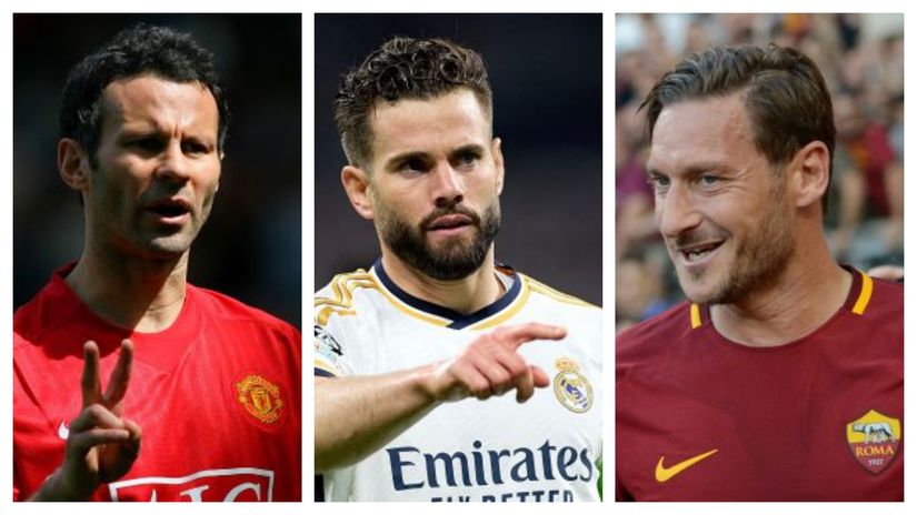 Giggs, Nacho and Totti(©AFP)