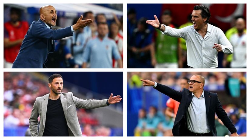 Spalletti, Montella, Tedesco, and Calzona(©AFP)