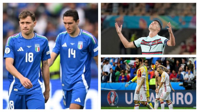 The EURO champions' 1/8 finals curse is still on