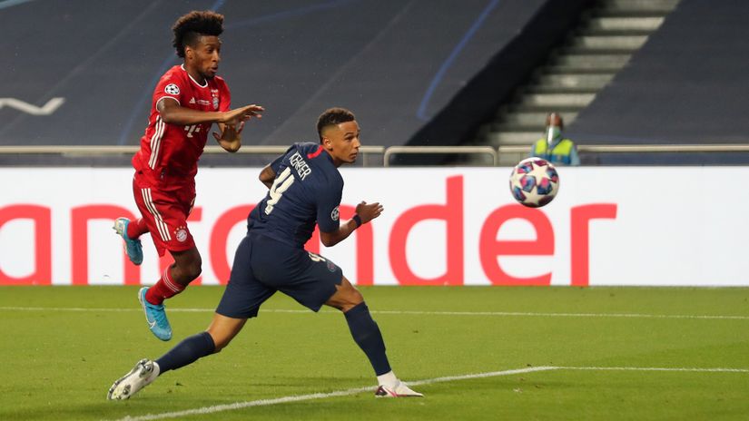 Coman scoring in the Champions League final (©Getty Images)