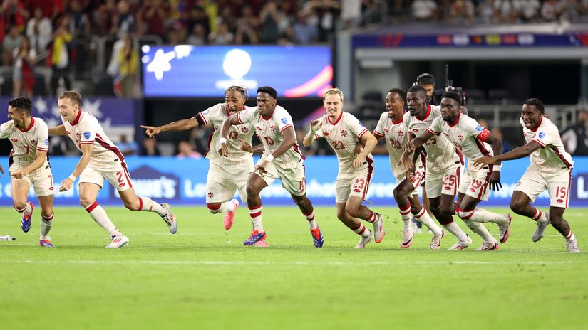 The Canadians reaction to Kone's last penalty(©AFP)