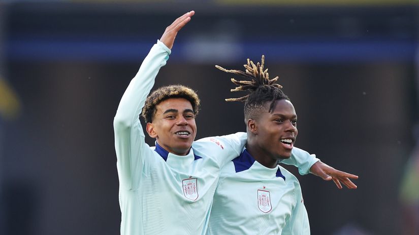 Lamine Yamal & Nico Williams (©Getty Images)