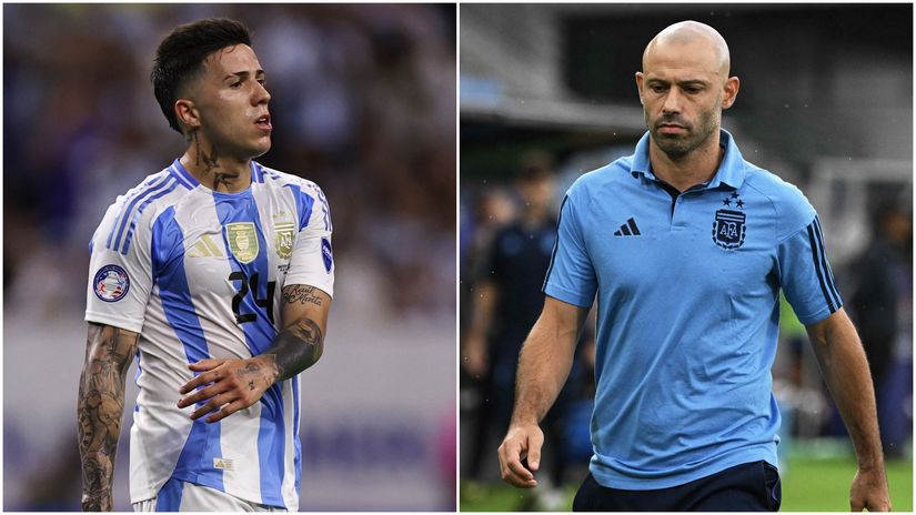 Fernandez and Mascherano(©AFP)