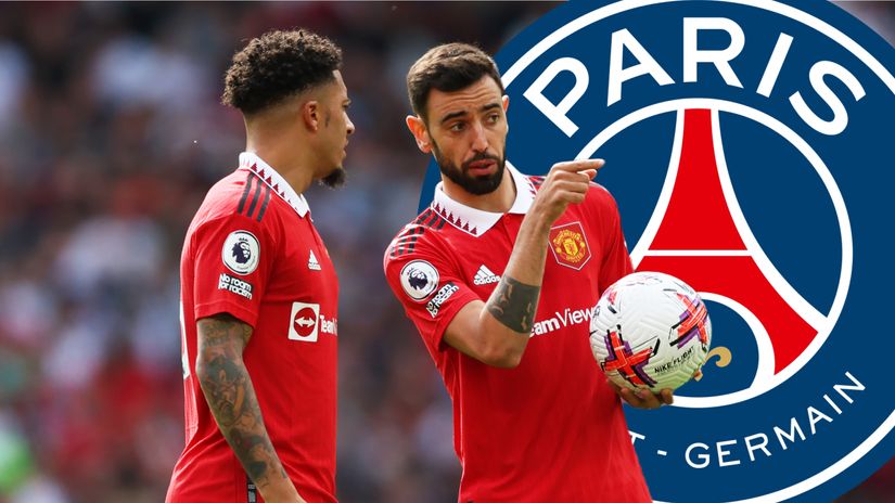 Jadon Sancho & Bruno Fernandes (©Getty Images/Wikipedia)