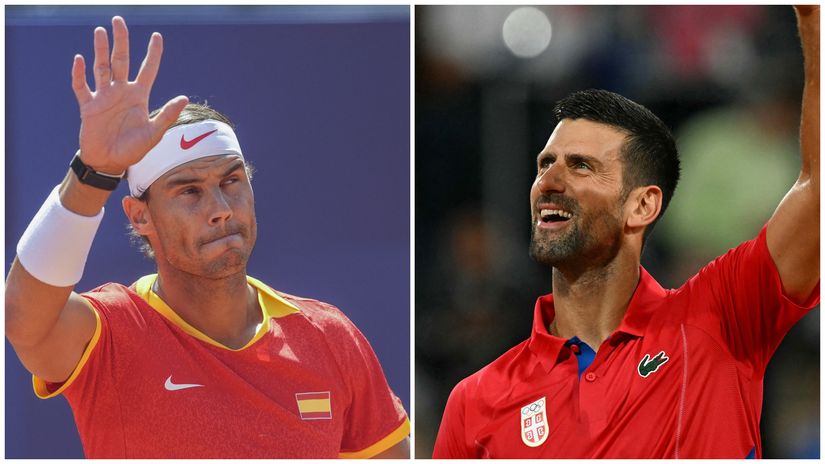 Nadal and Djokovic(©AFP)