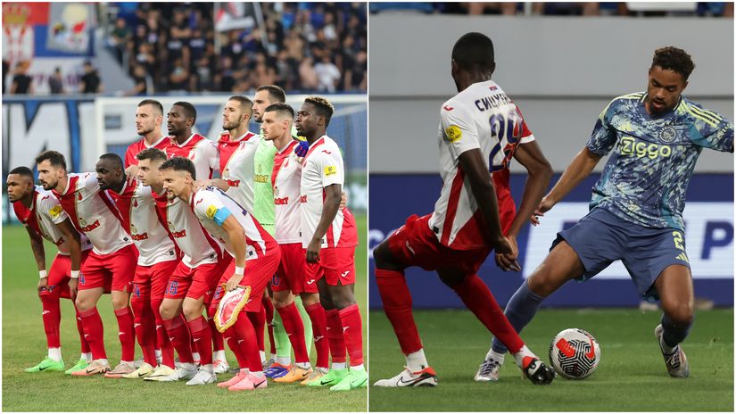 Collins Sichenje with Vojvodina against Ajax (©Getty Images)