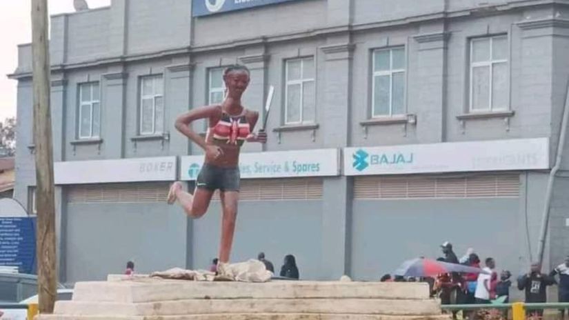 Alleged Faith Kipyegon's statue pulled down after public outrage