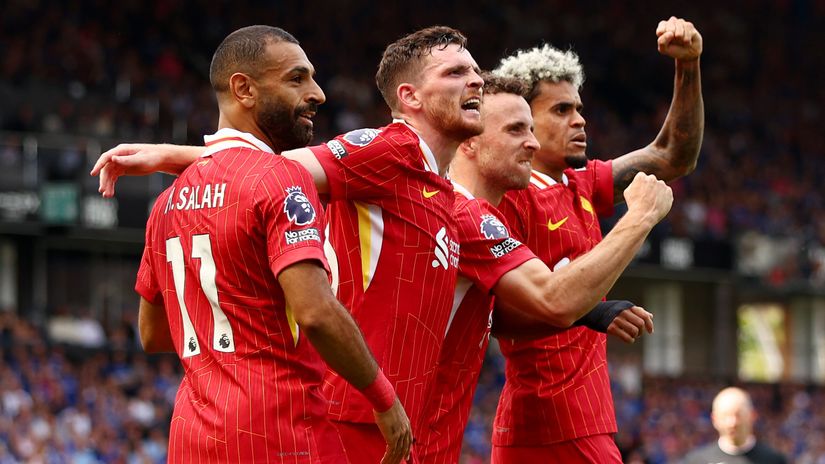 Salah, Robertson, Jota & Diaz (©Getty Images)