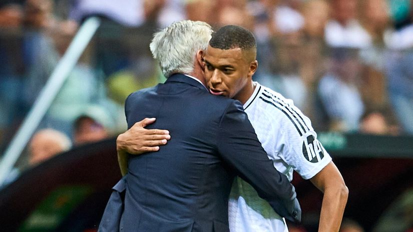 Ancelotti & Mbappe (©Getty Images)
