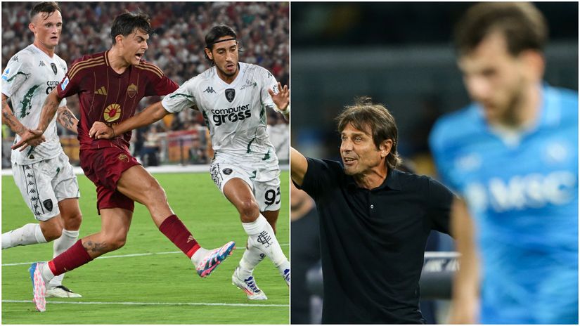 Empoli rain on Dybala's Olimpico parade, Conte pushes Napoli to their first win