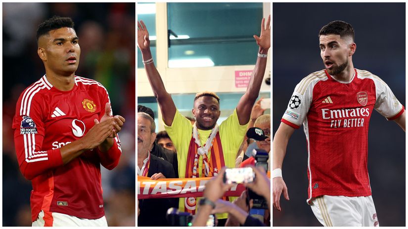 Casemiro, Osimhen and Jorginho (©Gallo images/AFP/Getty images sport)