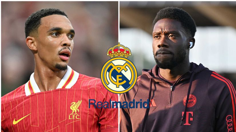 Trent Alexander-Arnold and Alphonso Davies (©Getty images sport)