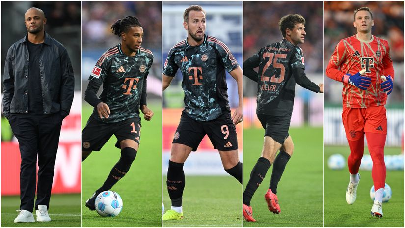 Kompany, Olise, Kane, Muller & Neuer (©Getty Unages)