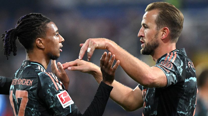 Michael Olise and Harry Kane(©Stuart Franklin/Getty Images)