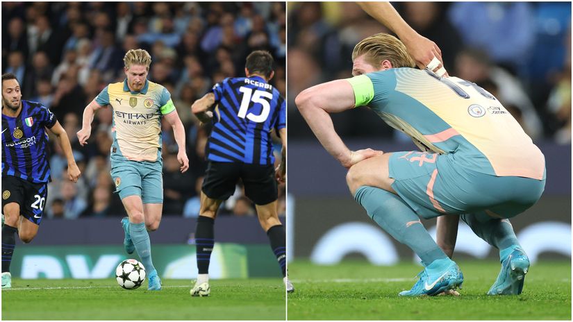 Pep has his own concerns too: KDB injured, might miss Arsenal clash