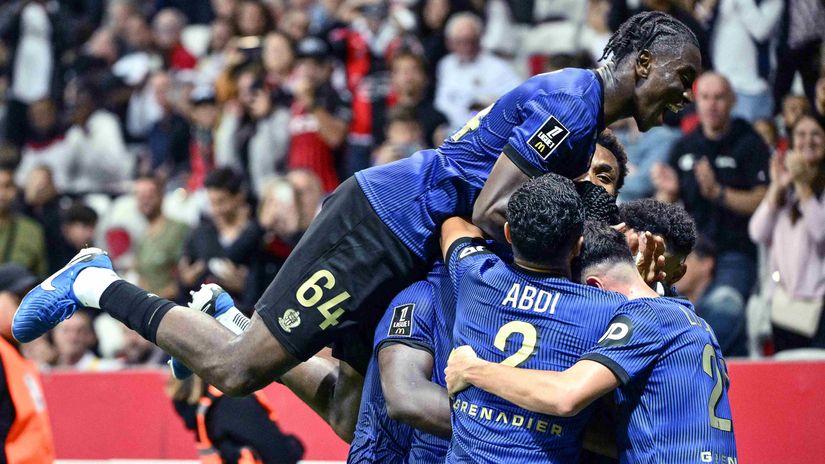 The celebration after the last goal(©AFP)