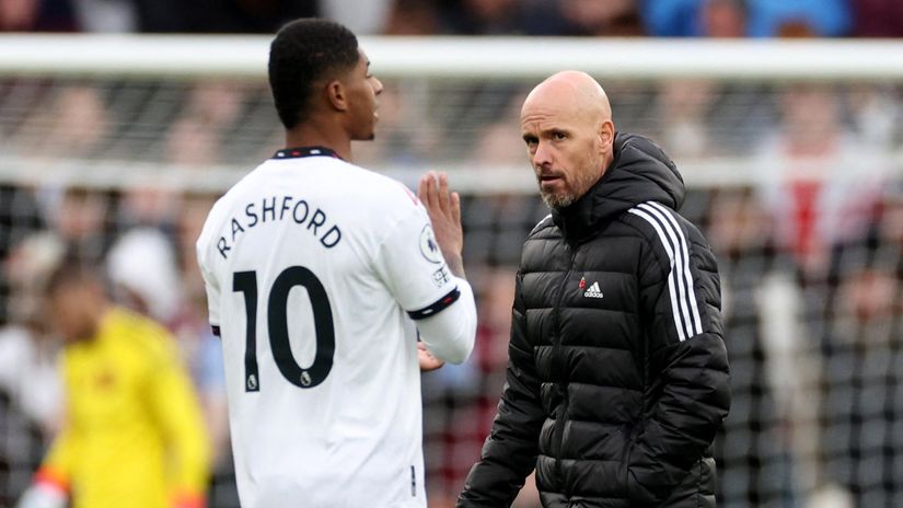 Rashford and Ten Hag(©Reuters/Carl Recine/Gallo Images)