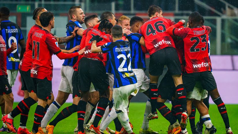 Tensions at the previous derby(©AFP)