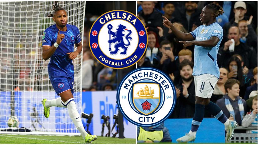 Nkunku and Doku scored on Tuesday night (©Bryn Lennon/Getty Images/Action Images via Reuters/Jason Cairnduff)