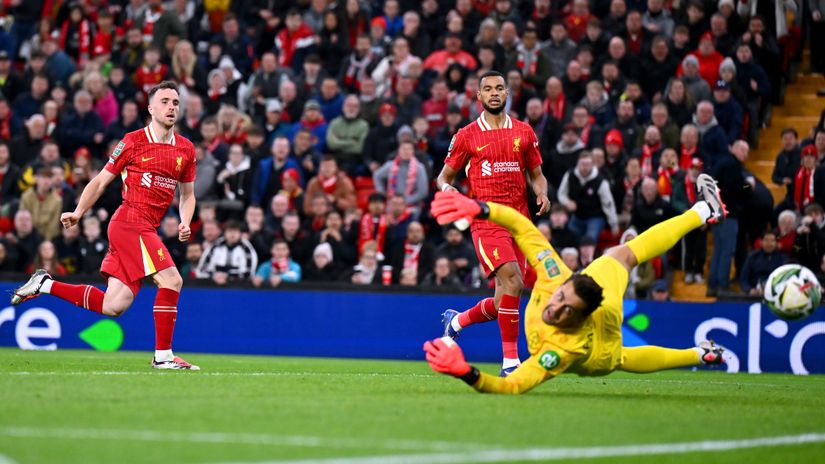 Jota scores the winner (©Dan Mullan/Getty Images)