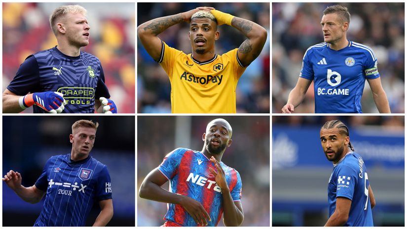 Ramsdale, Lemina, Vardy, Delap, Mateta, and Calvert-Lewin still await victories with their teams(©Getty Images)