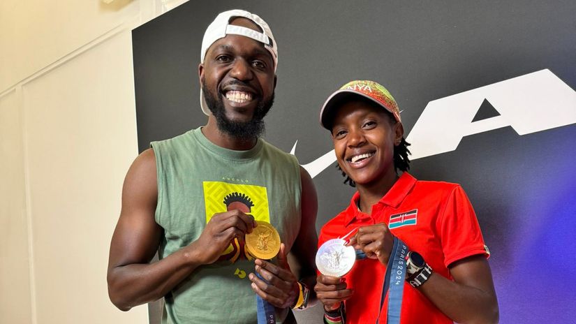 Heartwarming reason why Faith Kipyegon failed to gift her spikes to Larry Madowo [VIDEO]