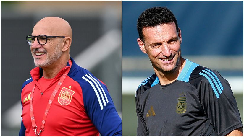 De La Fuente (left) & Scaloni (right) (©Getty Images)