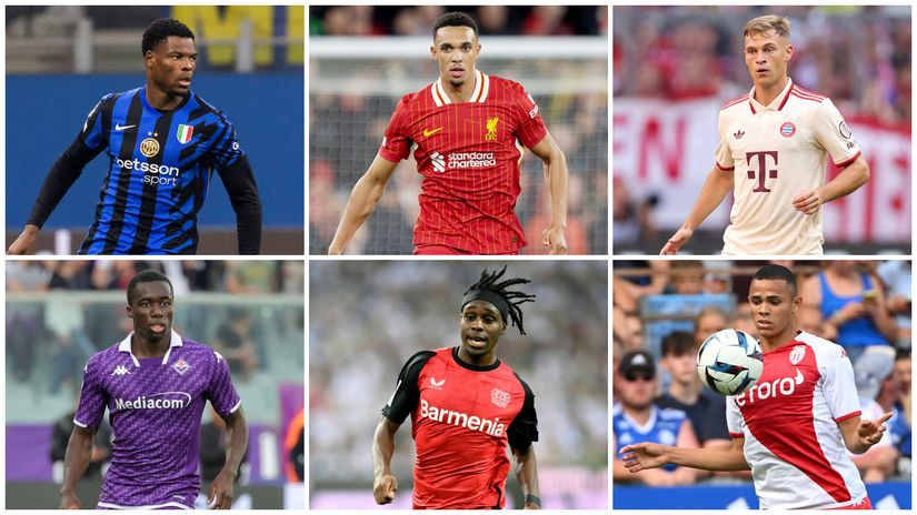 Dumfries, TAA, Kimmich, Kayode, Frimpong, and Vanderson(©AFP)