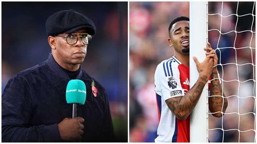 Ian Wright and Gabriel Jesus (©Getty images)