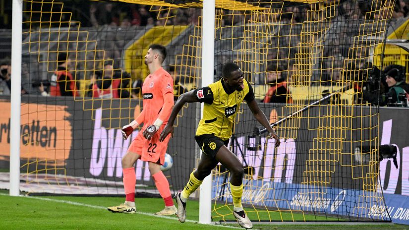 Guirassy after scoring the winner(©AFP)