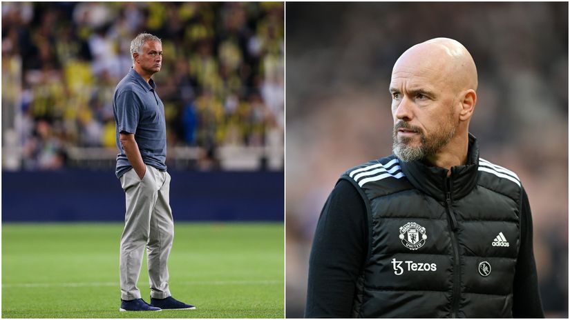 Mourinho & Ten Hag (©Getty Images)