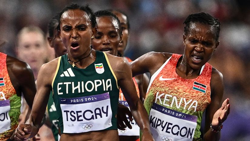 What Faith Kipyegon told her daughter after tussle with Gudaf Tsegay at Olympics