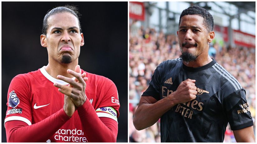 Van Dijk and Saliba(©Getty Images)