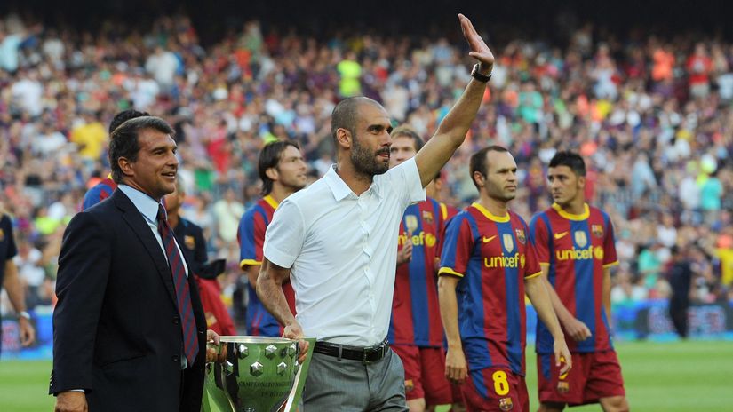 Pep on Barca: In other clubs, you know where the shots are coming from but there they come from all sides