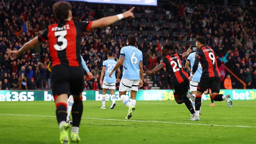 Cherries celebrate against Cityzens (©Getty images sport)