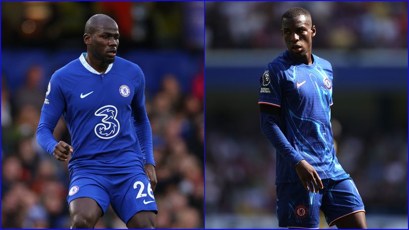 Kalidou Koulibaly & Nicolas Jackson (©Getty Images)