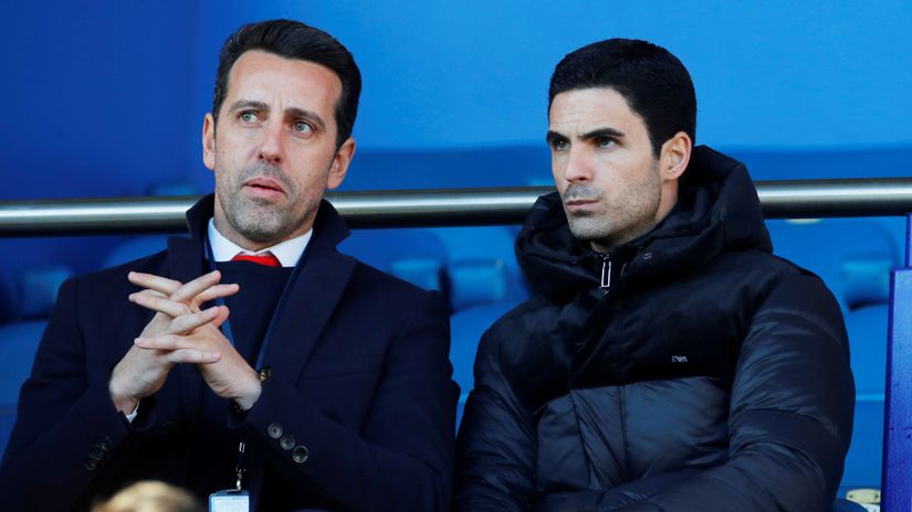 Edu and Arteta back in 2019(©Reuters/Phil Noble/Gallo Images)