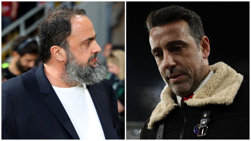 Marinakis and Edu(©Reuters/David Klein/Bernadett Szabo/Gallo Images)