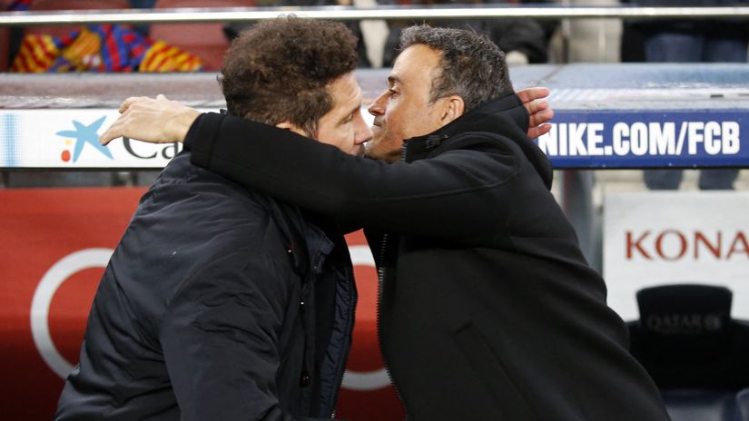 Simeone and Enrique(©AFP)