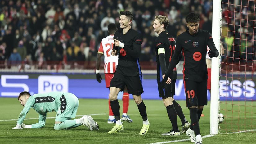 UCL: Barca count to five and easily conquer Belgrade