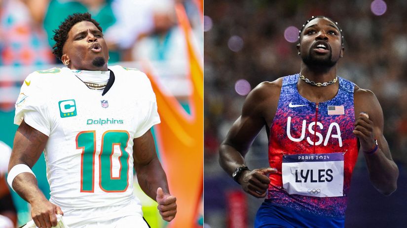 Tyreek Hill re-ignites online rivalry with Olympic champion Noah Lyles