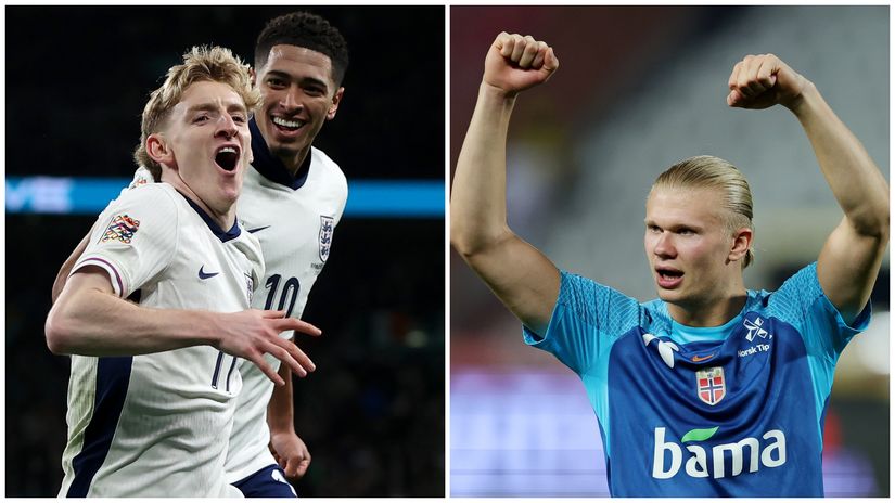 Gordon and Bellingham celebrate, just like Haaland (©Getty images sport)