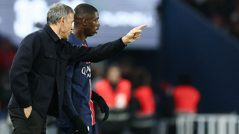 It's 'sparking' again between Dembele and Enrique