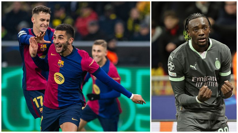 Torres and Abraham celebrating their late winners(©AFP)