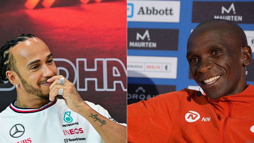 Eliud Kipchoge’s message to Lewis Hamilton ahead of Ferrari switch