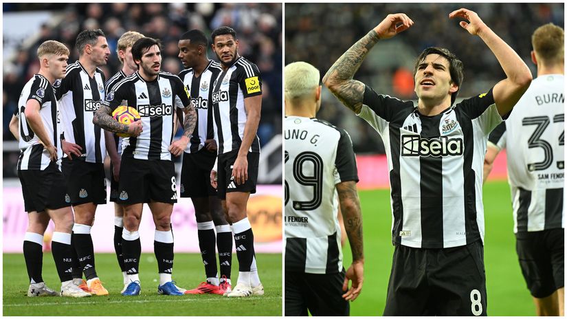 Tonali was unplayable on Wednesday night (©Michael Regan/Getty Images)