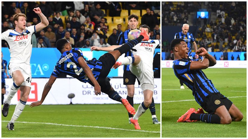 Dumfries' double dagger launches Inter to Supercoppa final