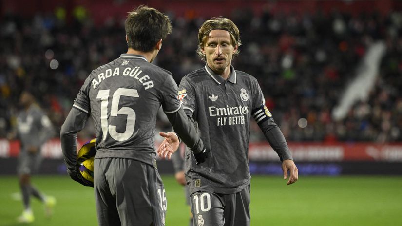 Tonight's scorers, Guler and Modric - youth and experience(©AFP)